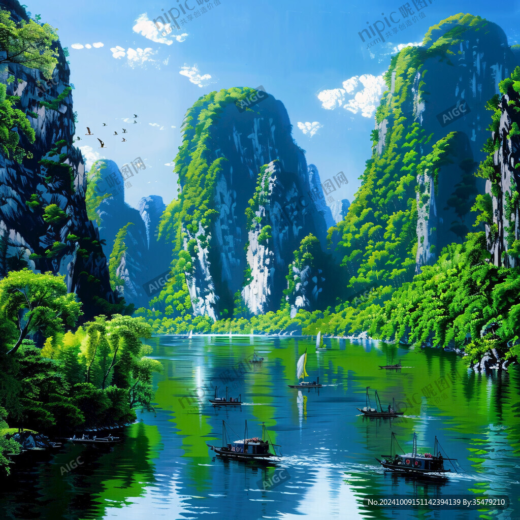 漓江风景画
