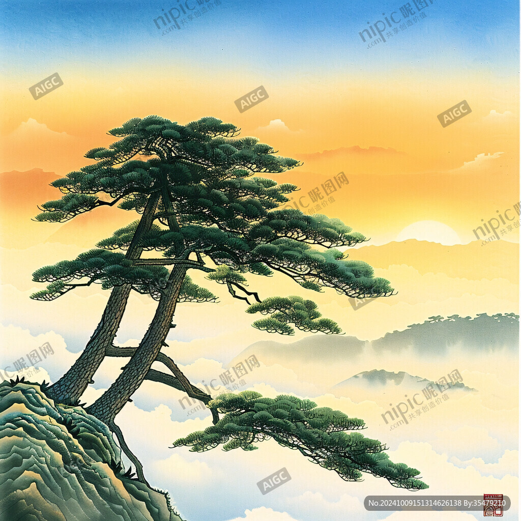 迎客松大图