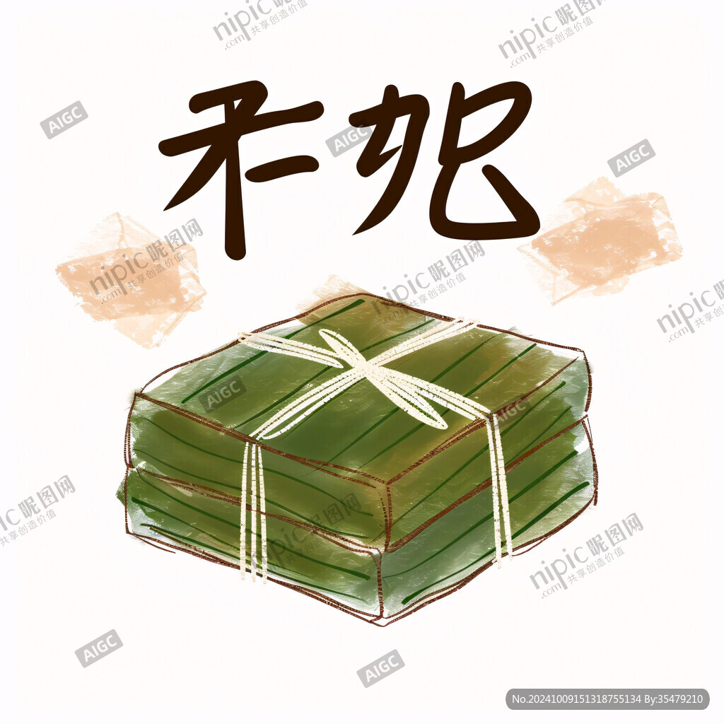 端午节粽子表情包插画