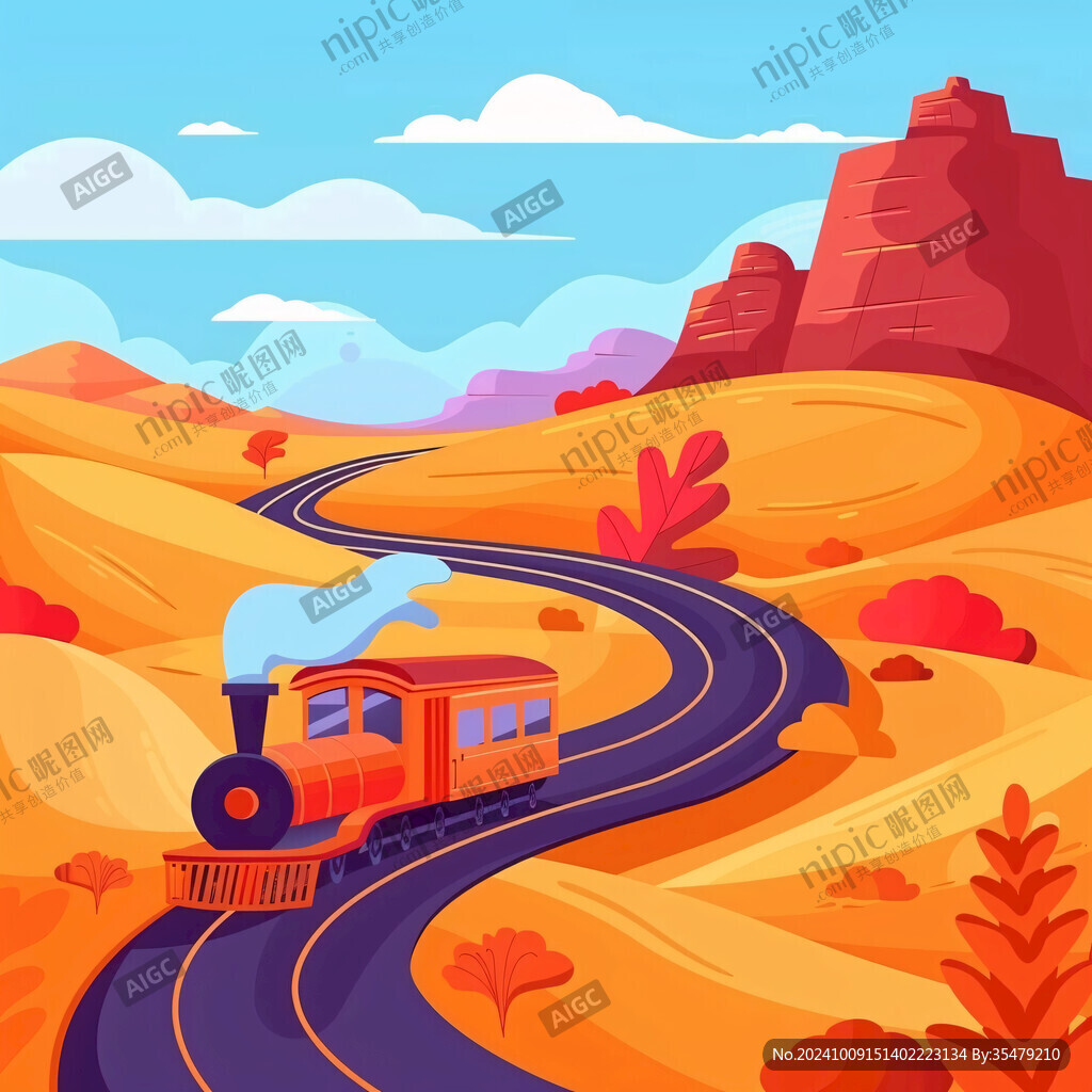 阿拉善插画科技旅游