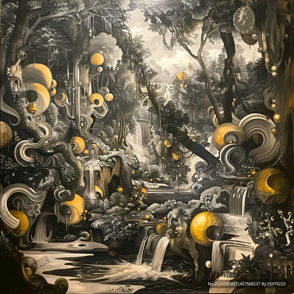 梦幻森林立体画