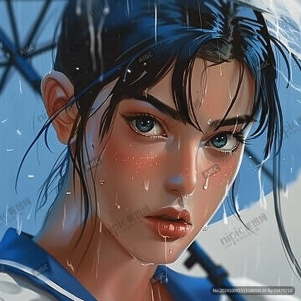 写实人物插画