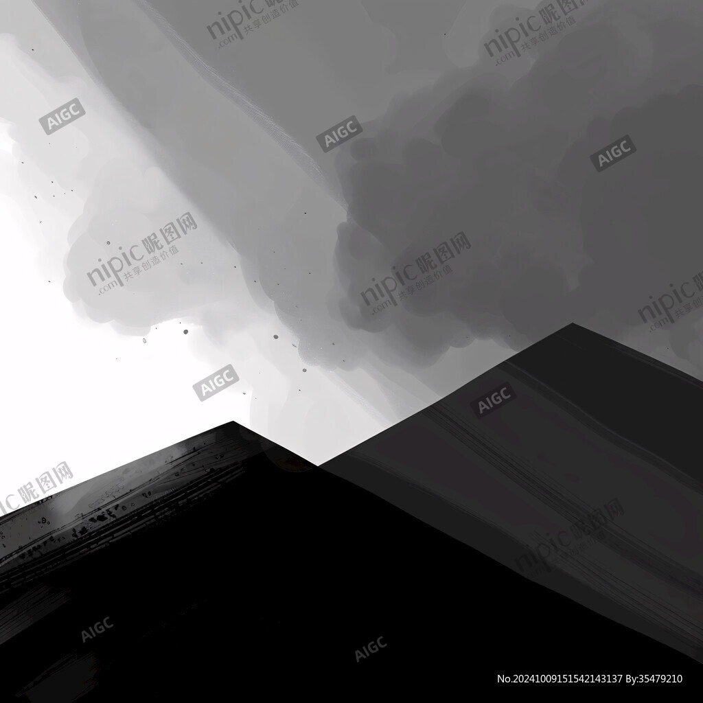 浓烟插画
