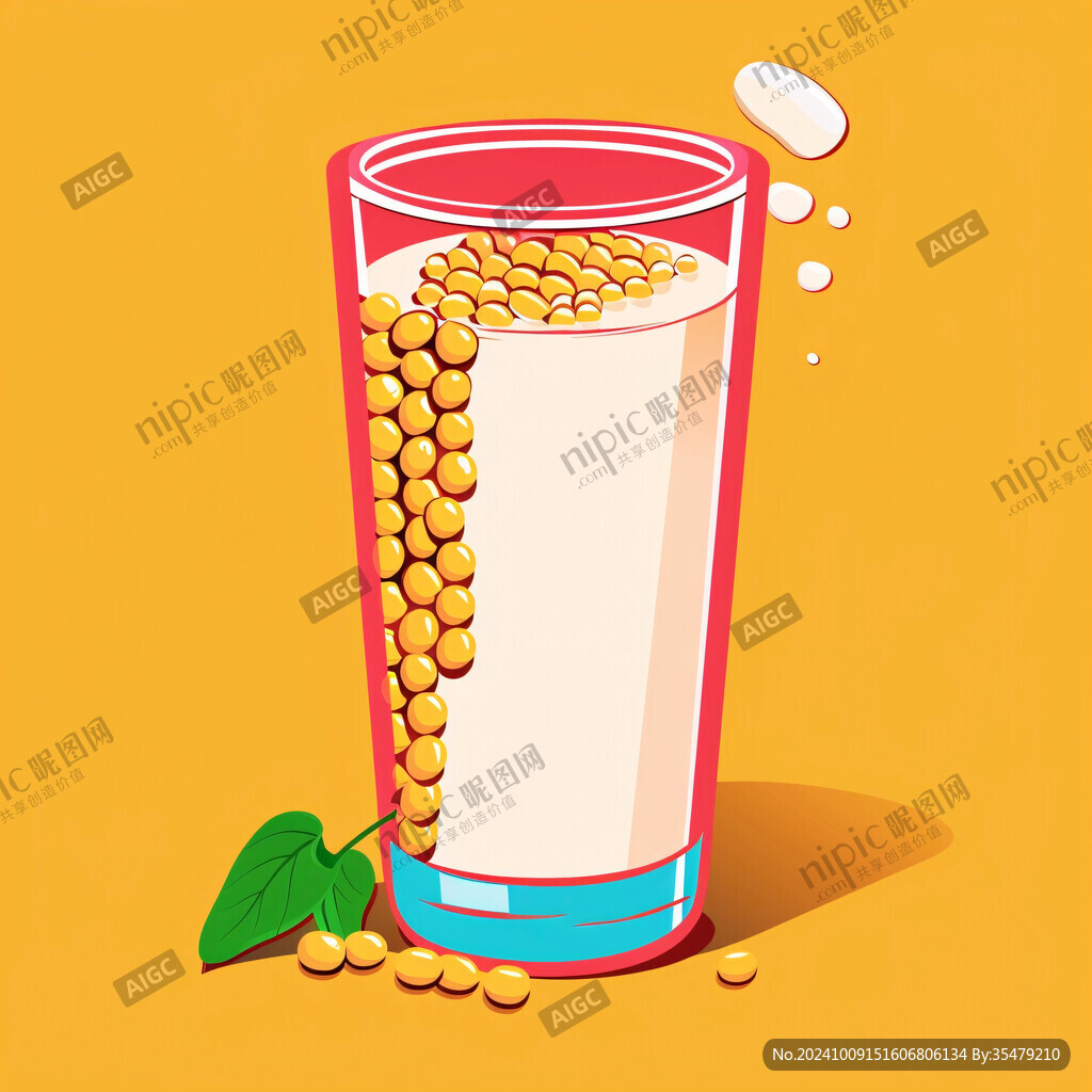 豆奶插画