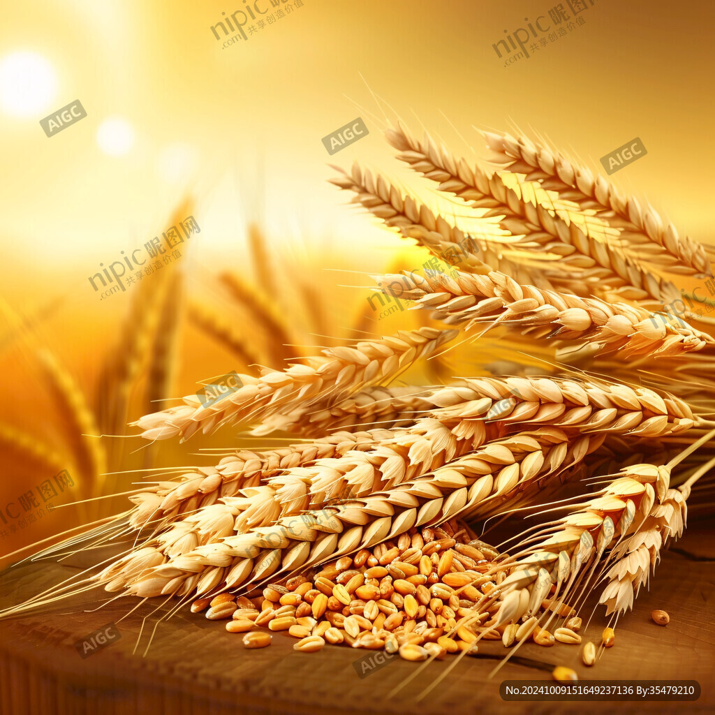 粮食丰收金色麦穗