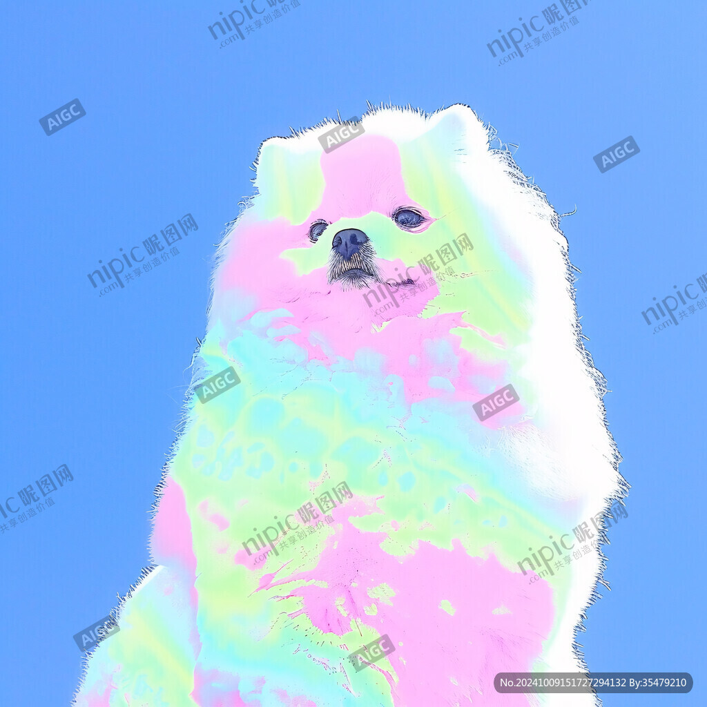比熊犬插画