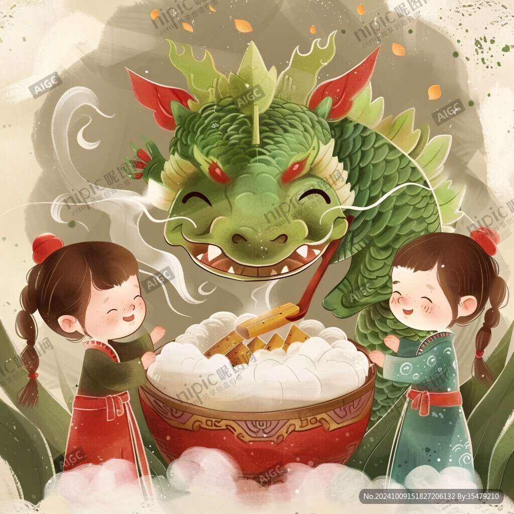 卡通龙卡通汤圆