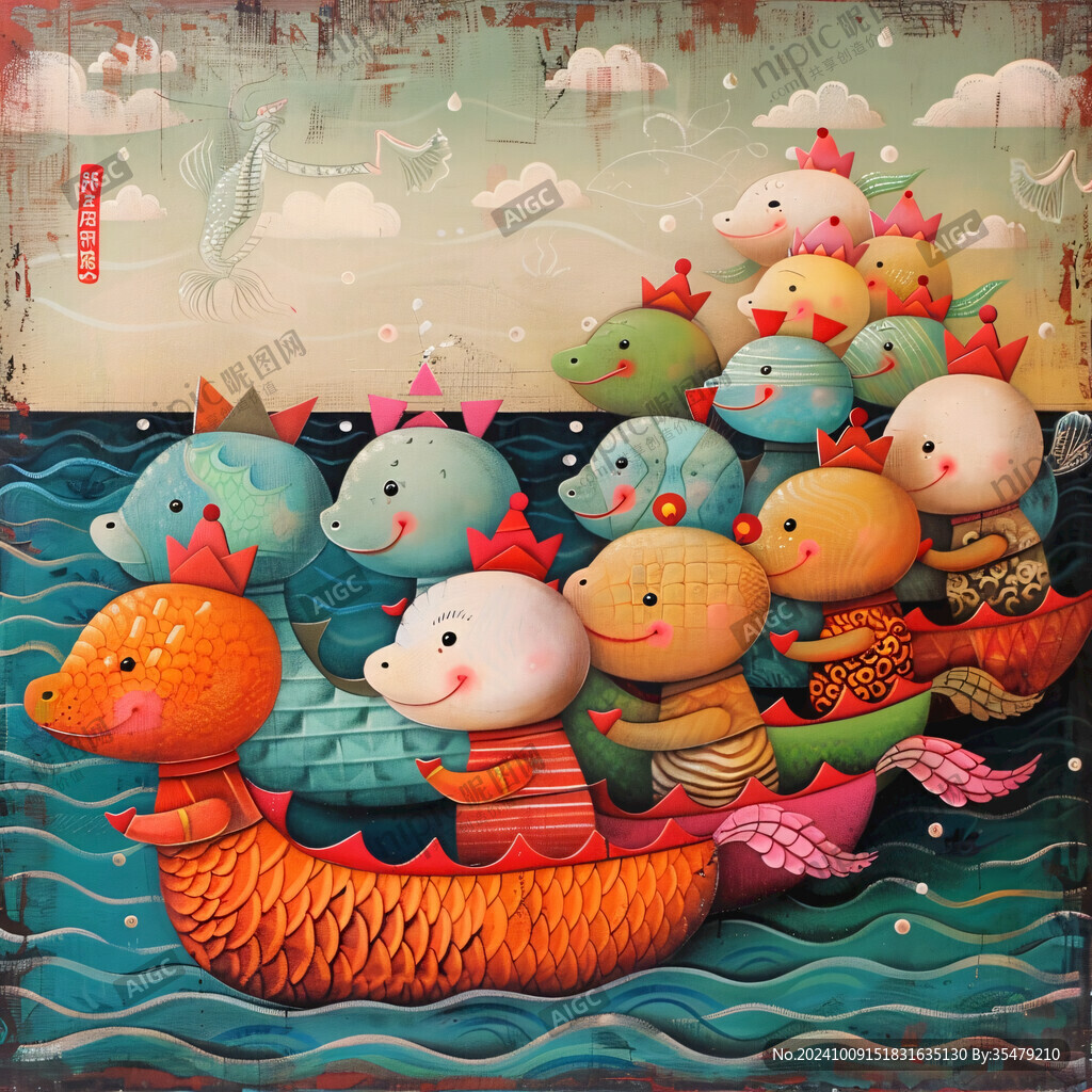 年年有鱼插画