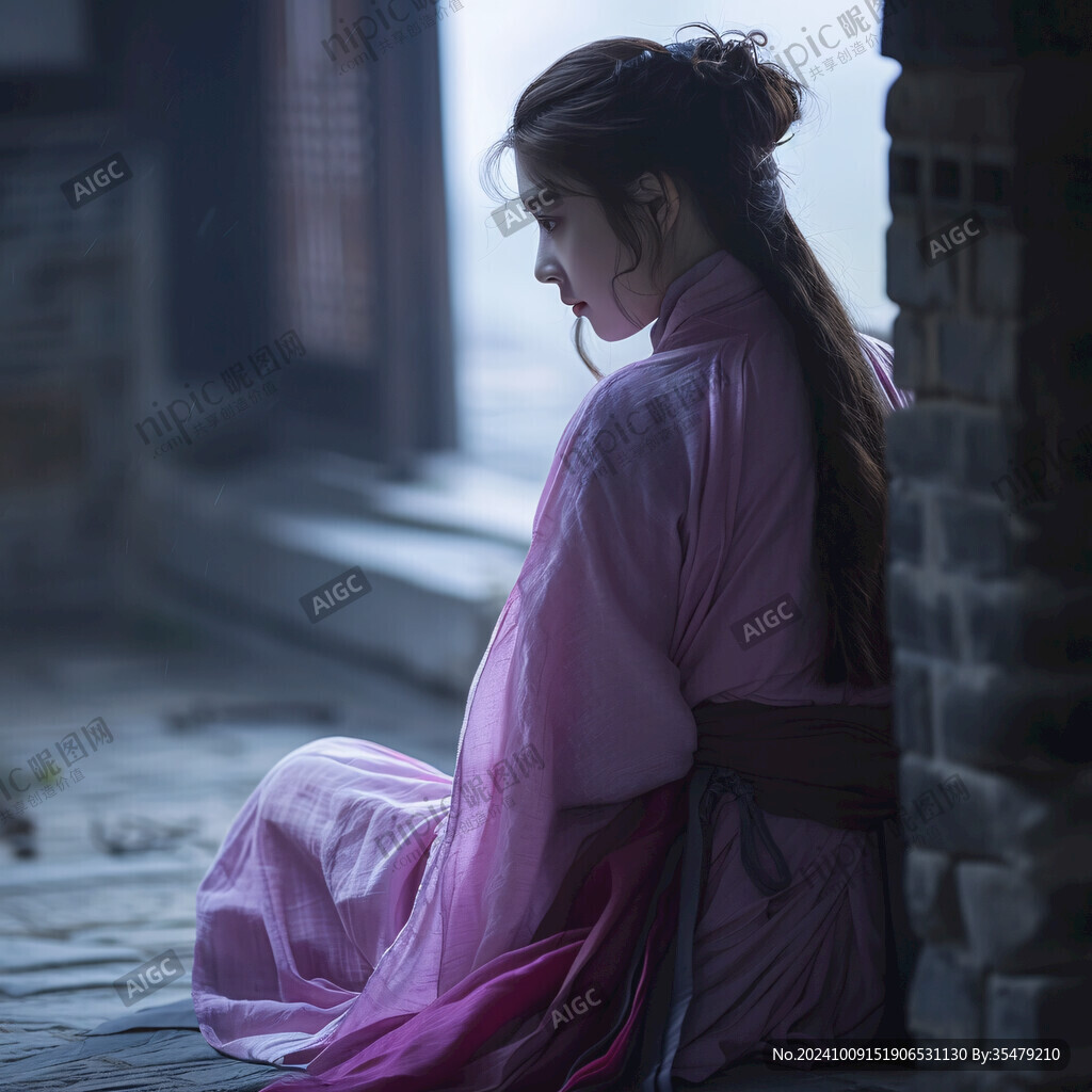 女子古装背影