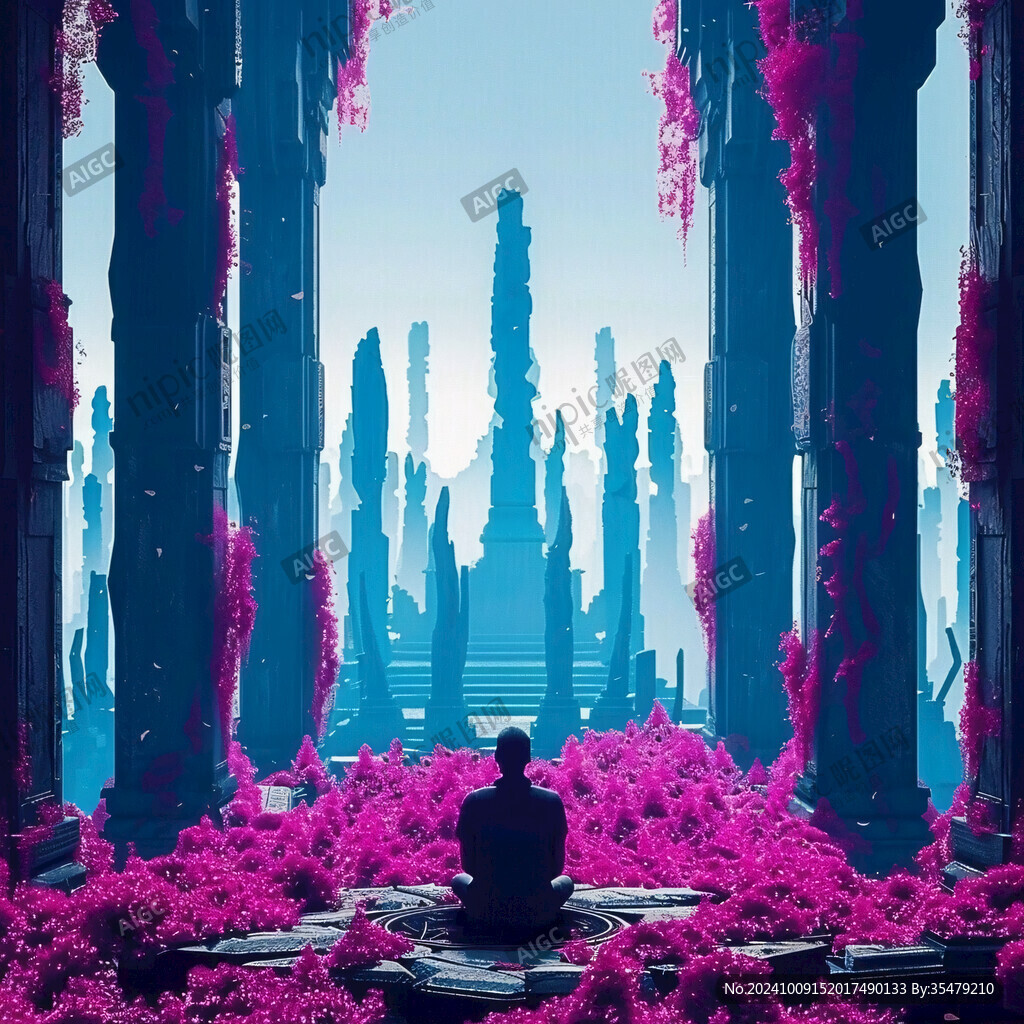 粉红色的超现实世界