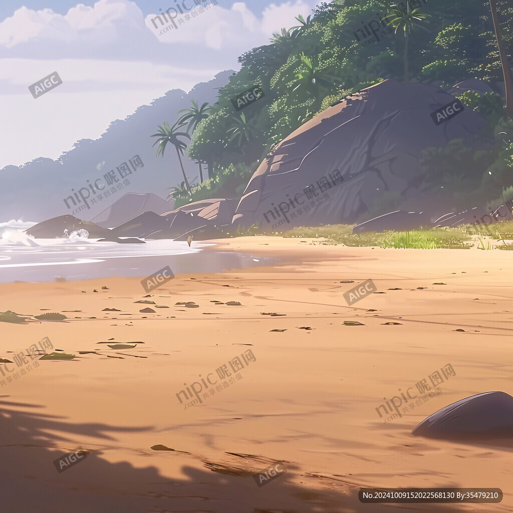 海边风景插画