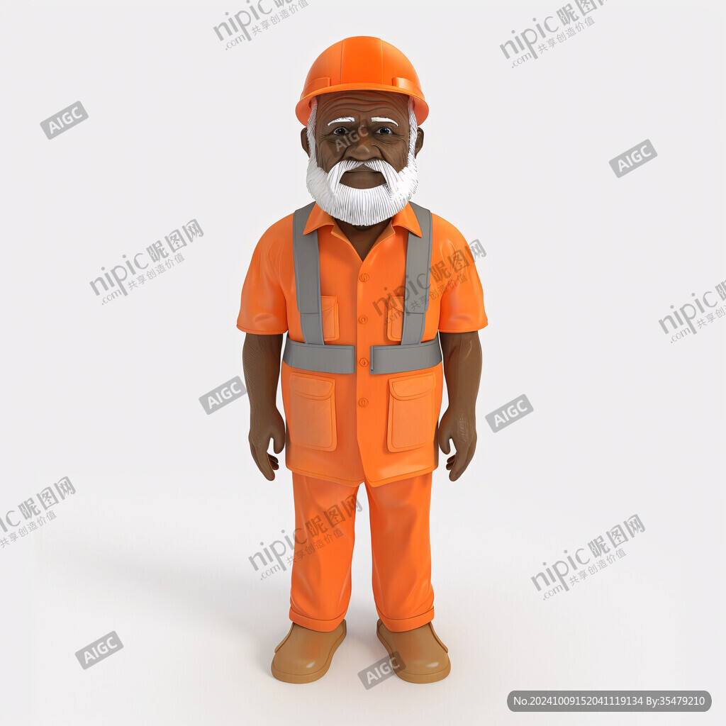 矿工人物模型