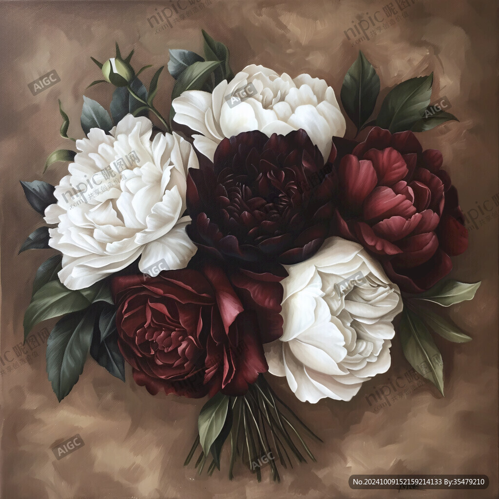 3d立体花卉油画