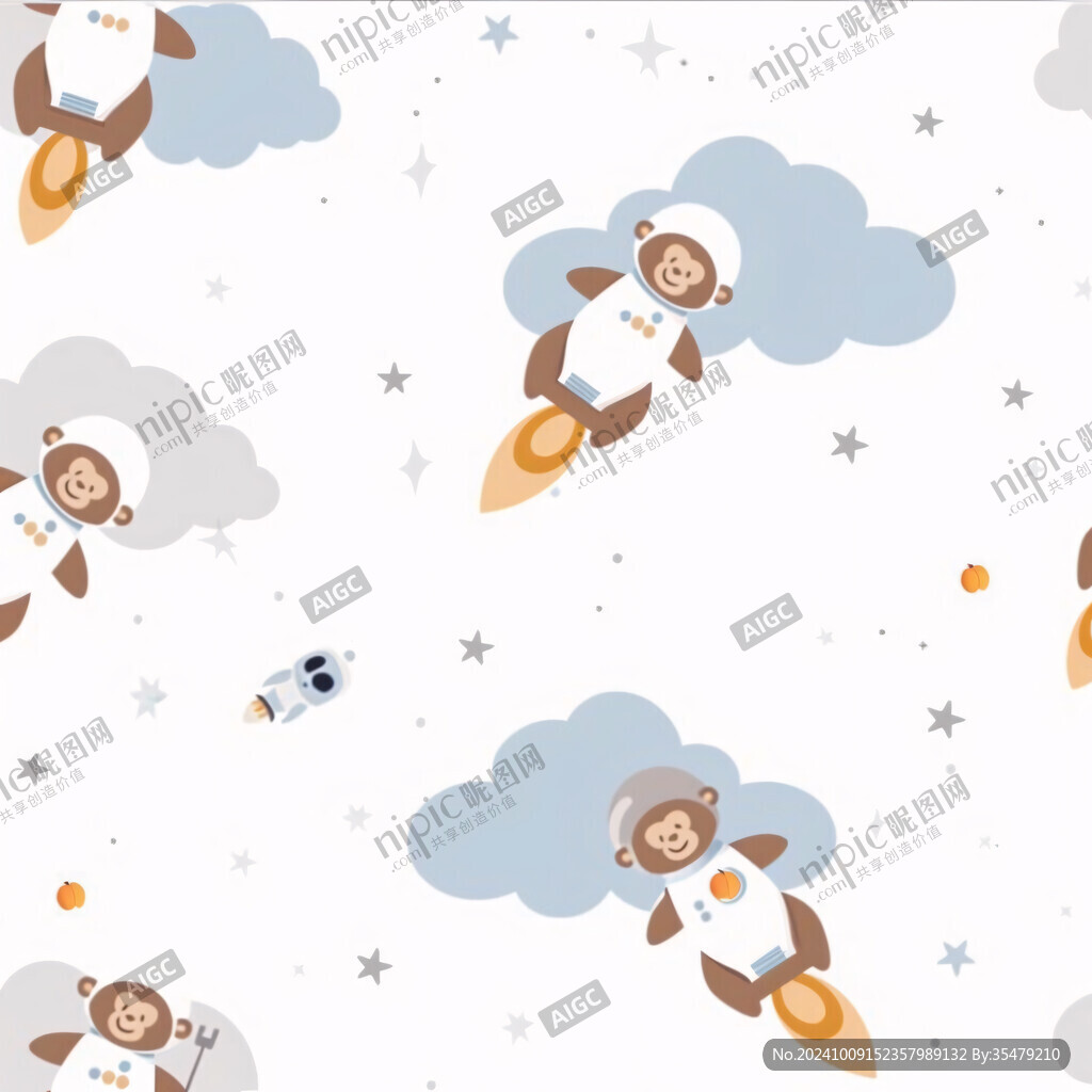 空间婴童印花现代图案