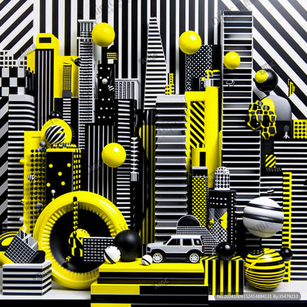 3d立体艺术城市场景