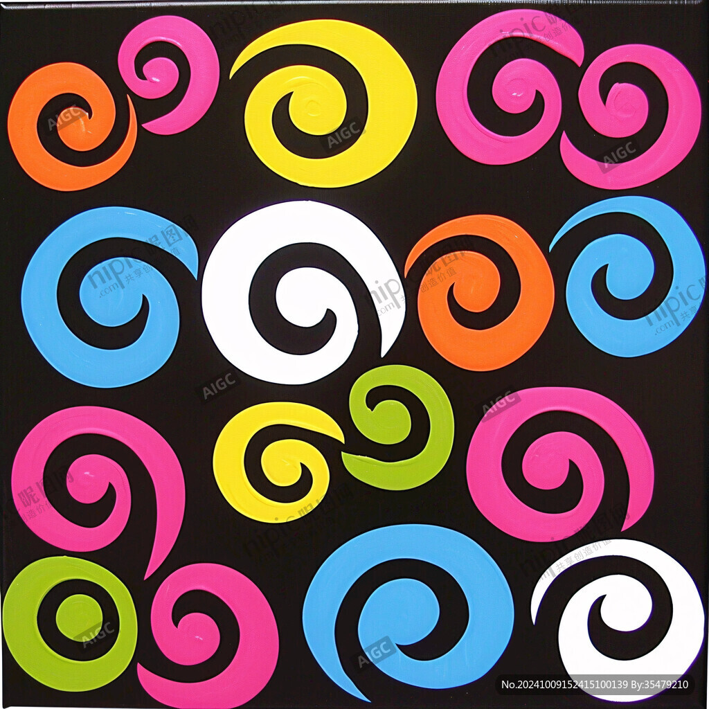 3d印花旋涡背景