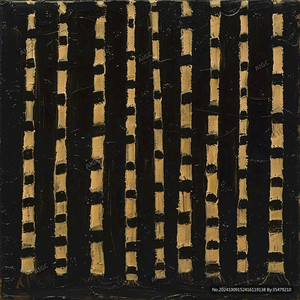 现代高档金条纹装饰画