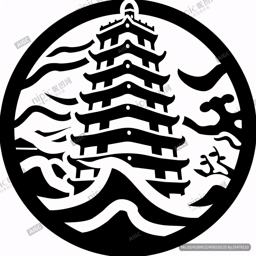 黄鹤楼图案