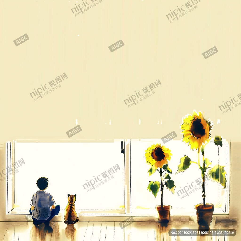 客厅夏日向日葵