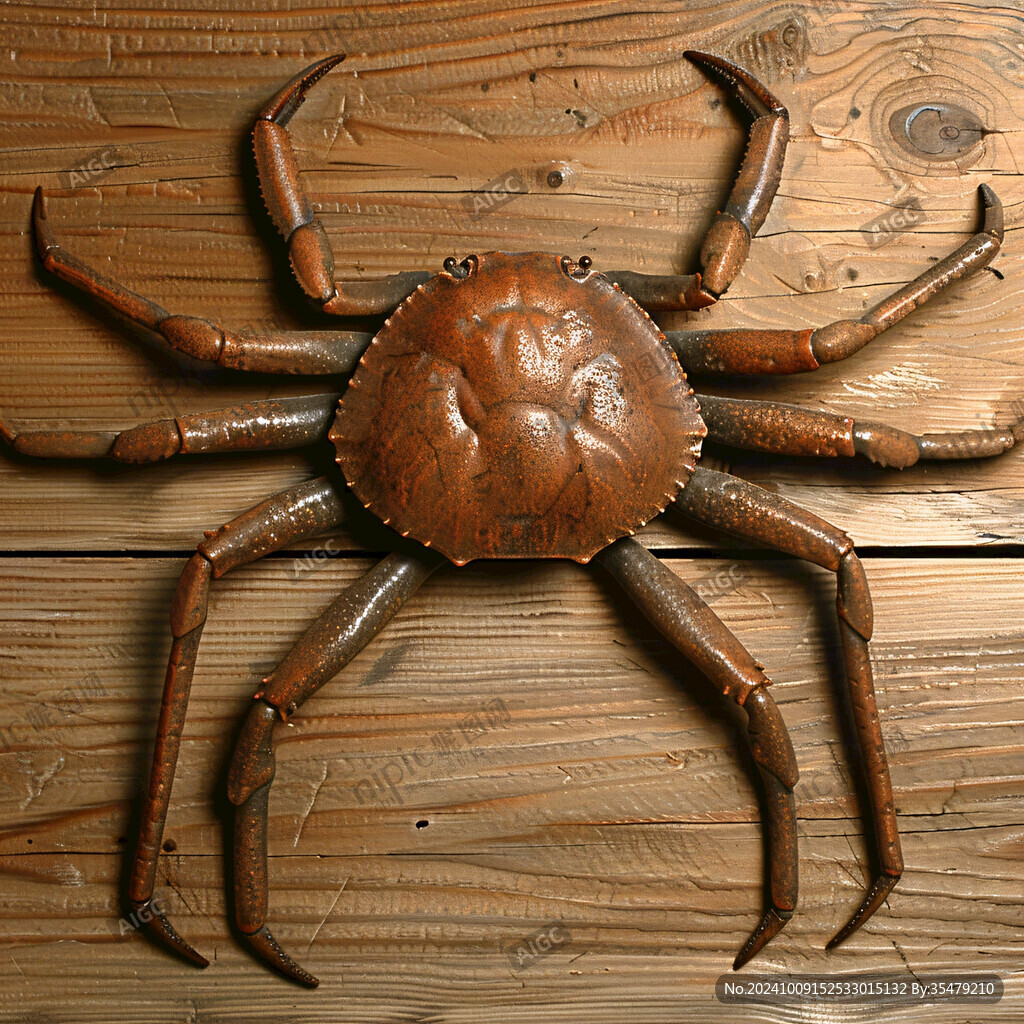 木雕螃蟹