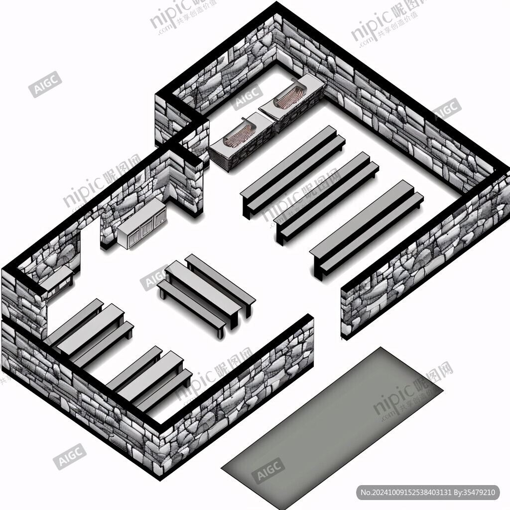 超市3d效果图
