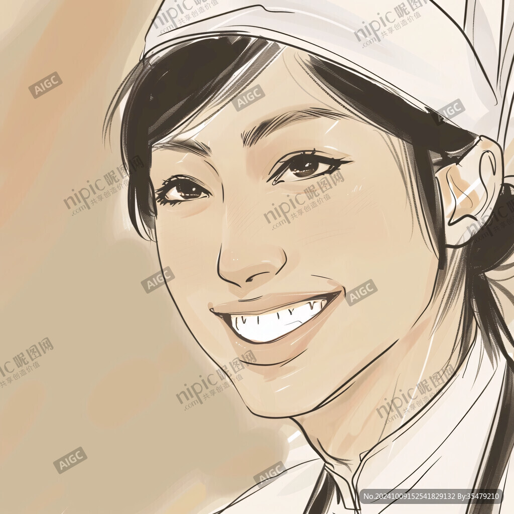 插画女护士