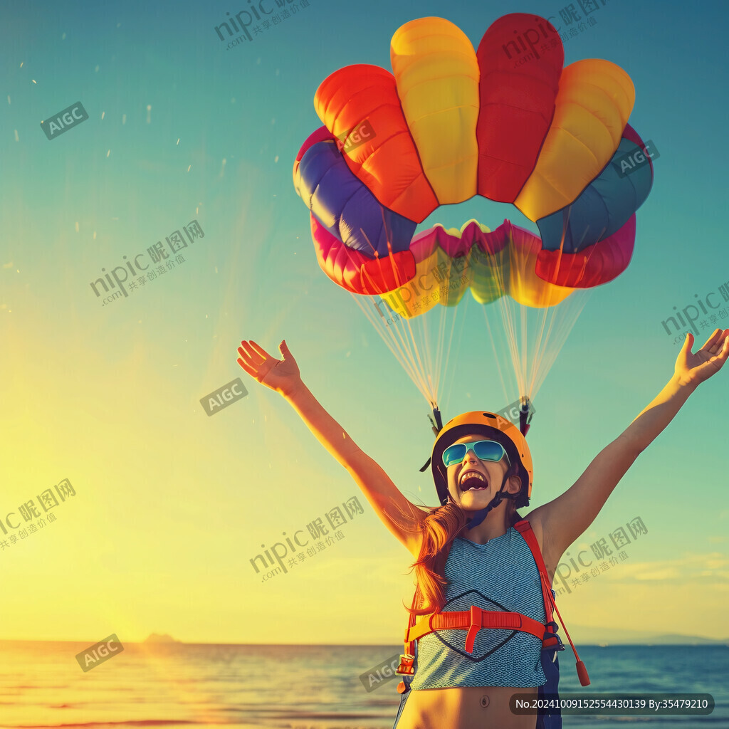 滑翔海报素材