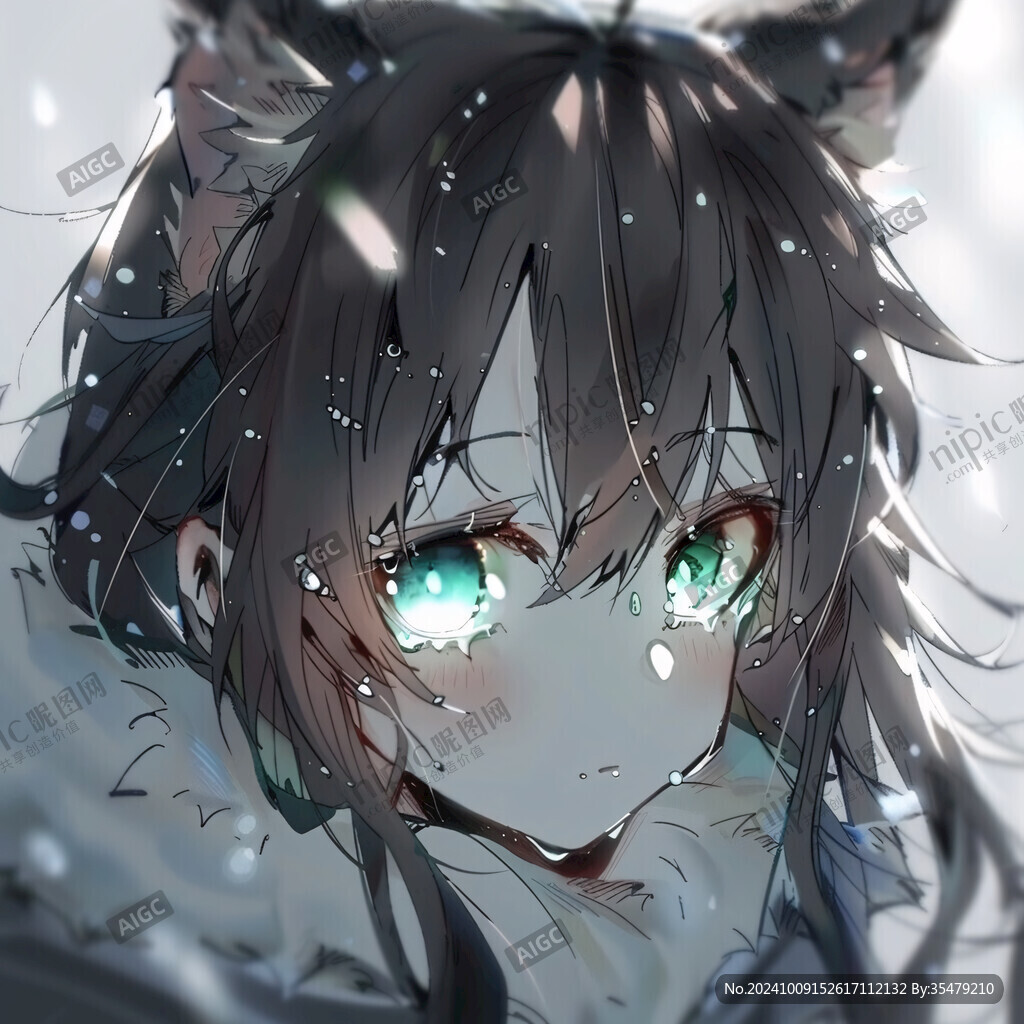 抱猫少女