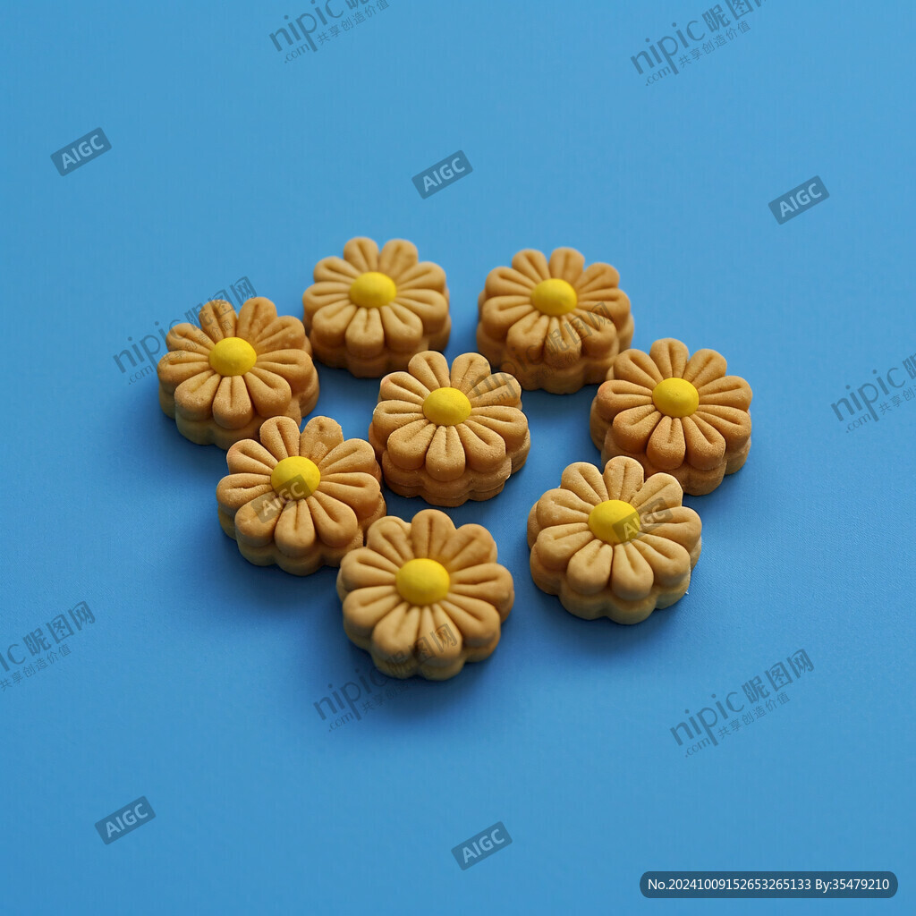 重阳节菊花形状的馒头