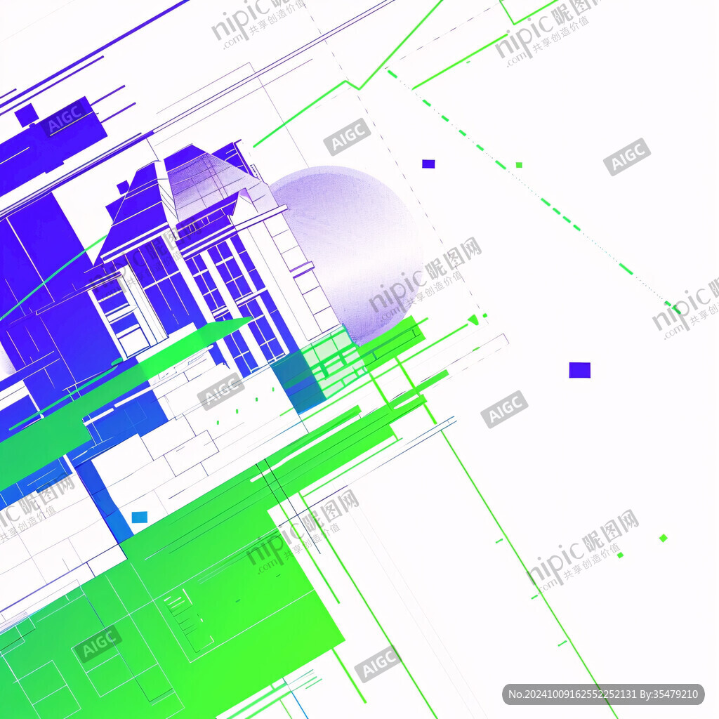 科技线条建筑