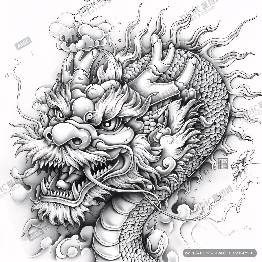 龙头线描画
