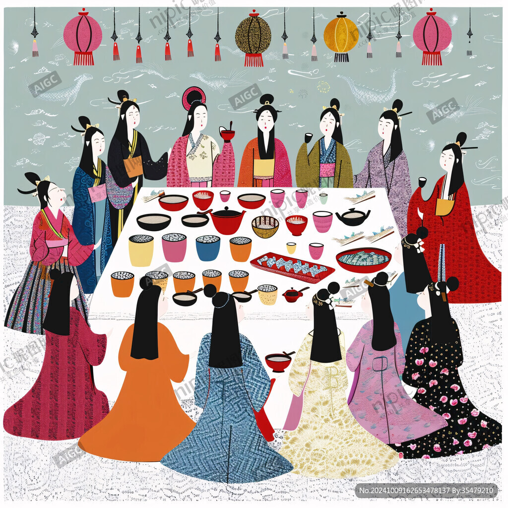 仕女宴饮