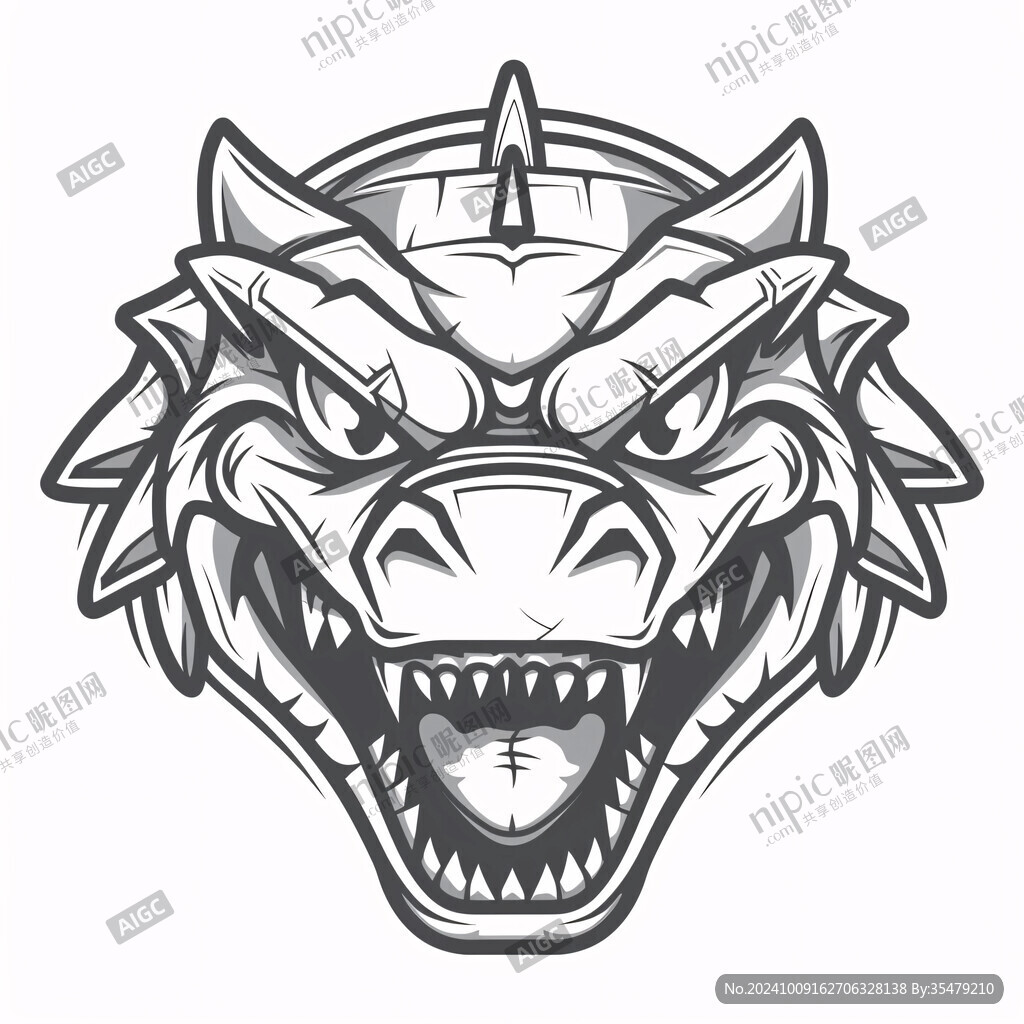 龙头手绘插画