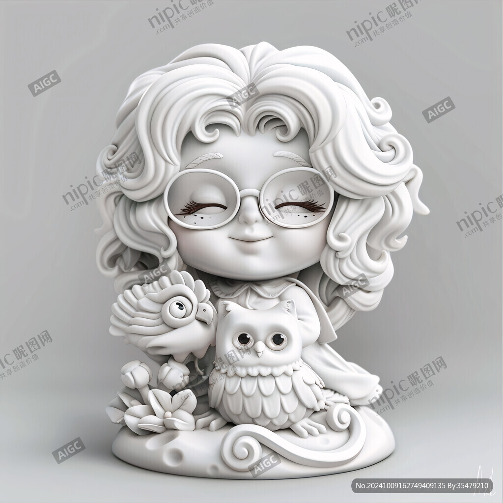 3d雕塑卡通