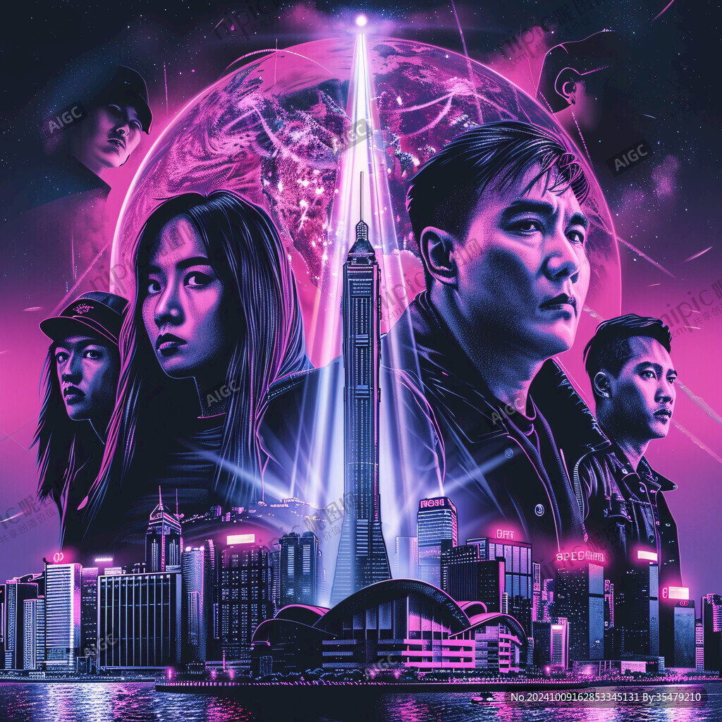 发射线海报