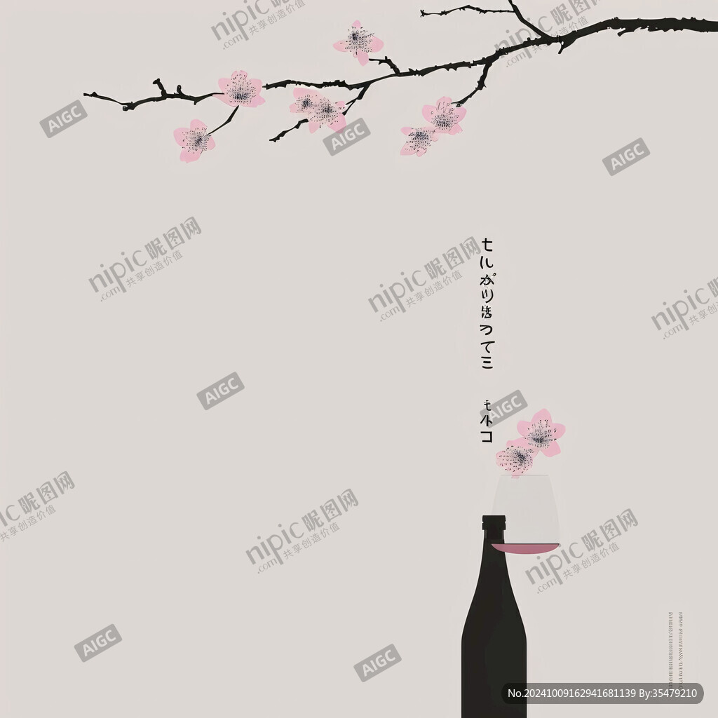 桃花酒字体