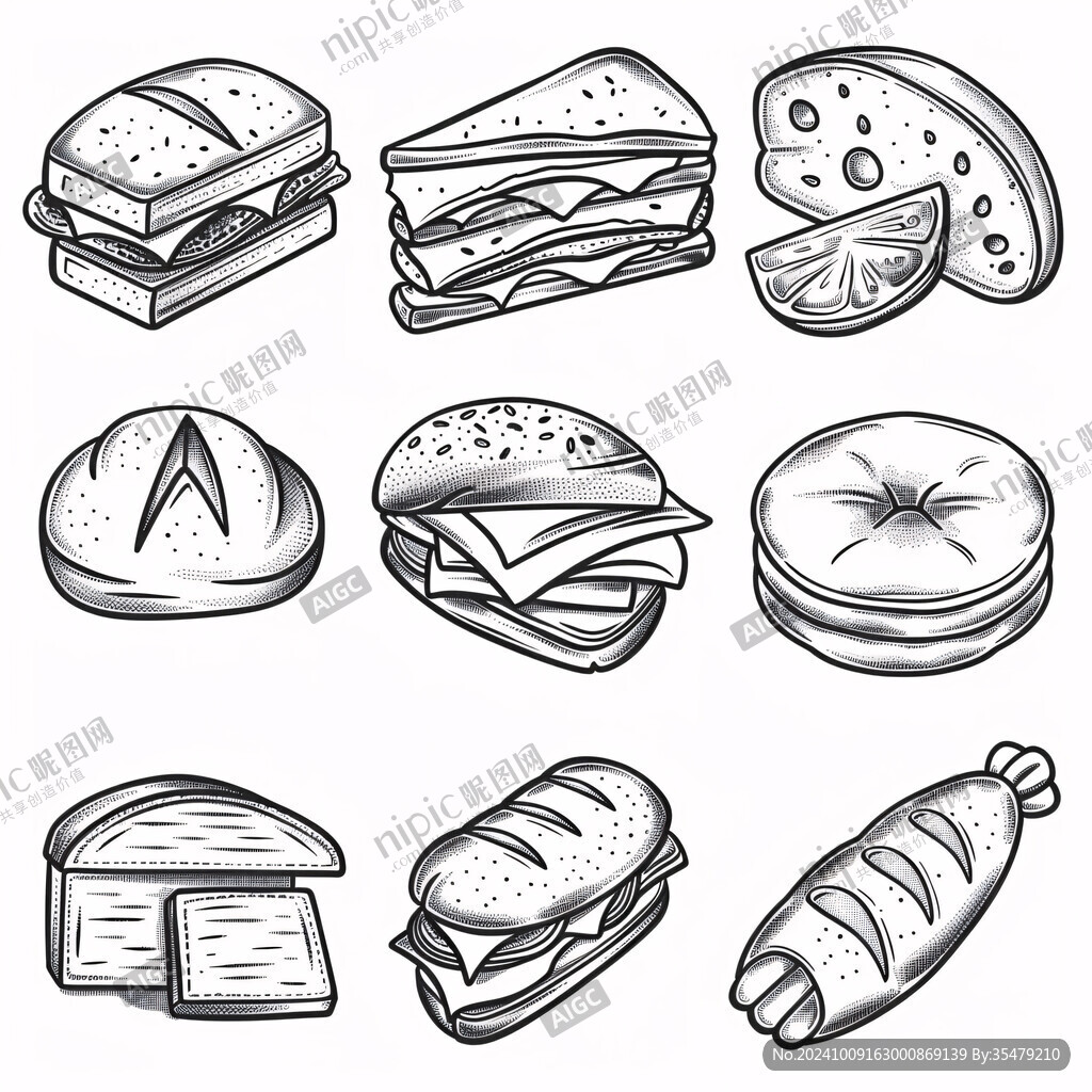 食物简笔画高清