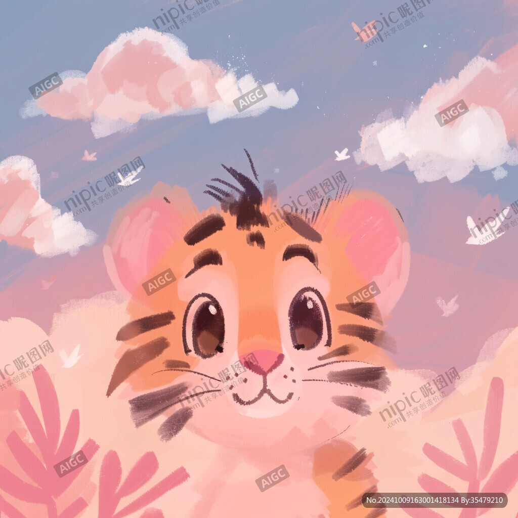 软萌老虎插画
