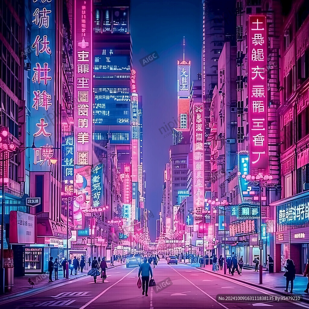 赛博朋克装饰画