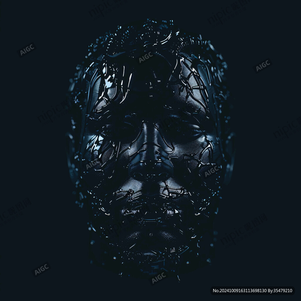 机械框科技感头部