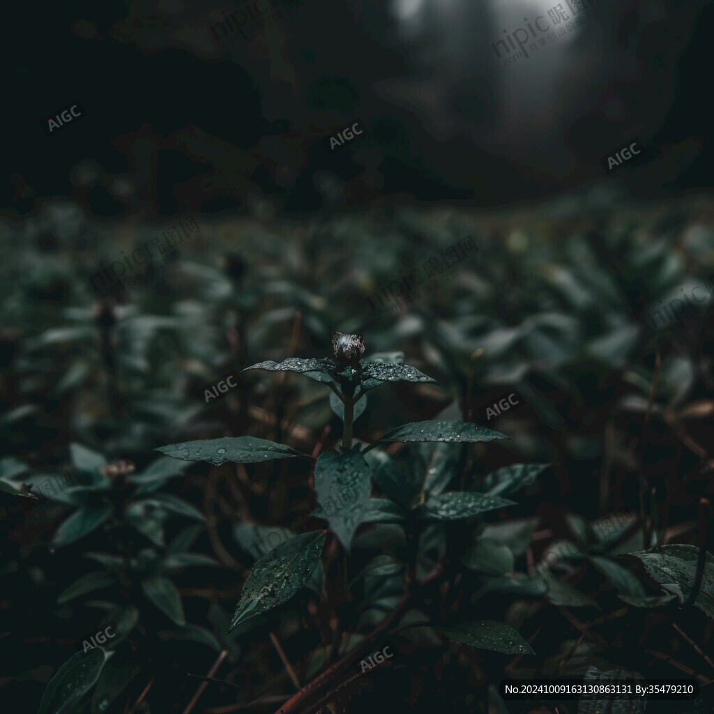 深色调植物