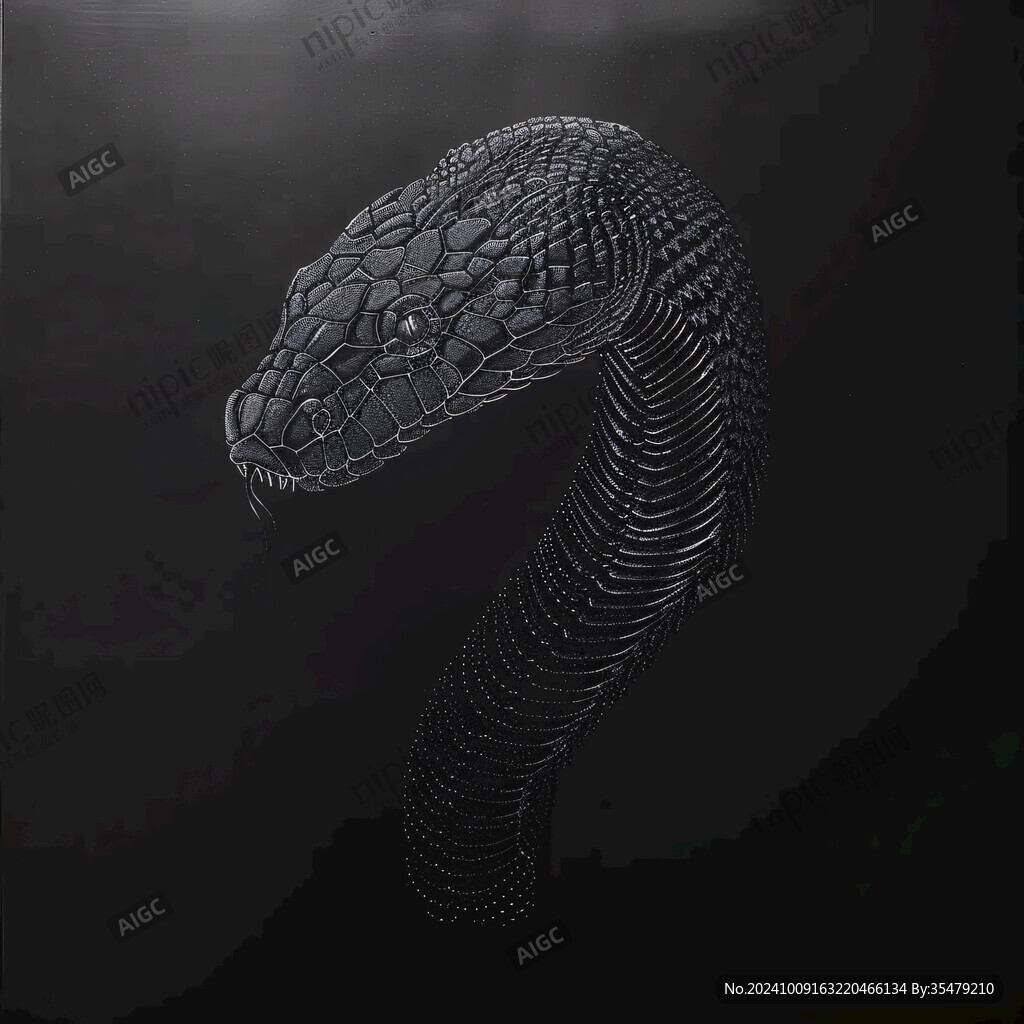 眼镜蛇立体画