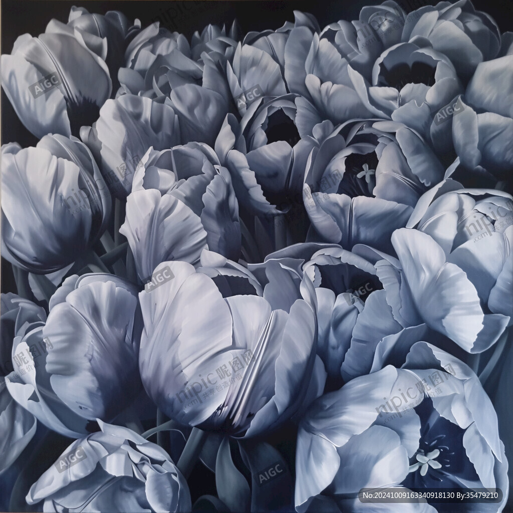 3d立体花卉油画