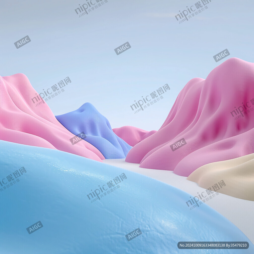 3d风景膨胀图案