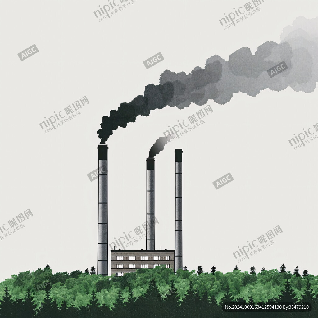 污染环境插画