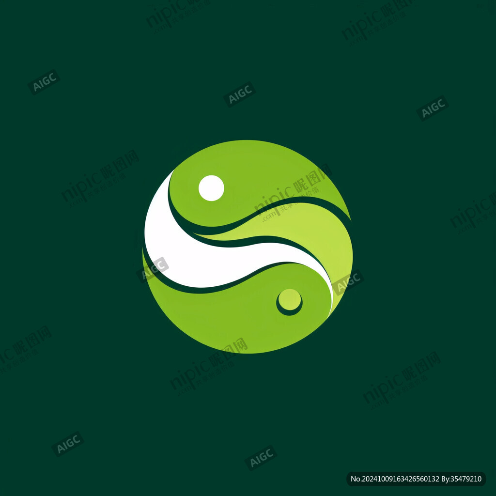 t太极图形logo