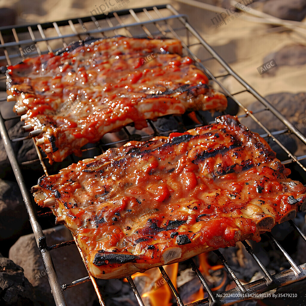 bbq烤猪排