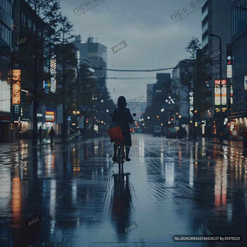 雨后街景美丽街景