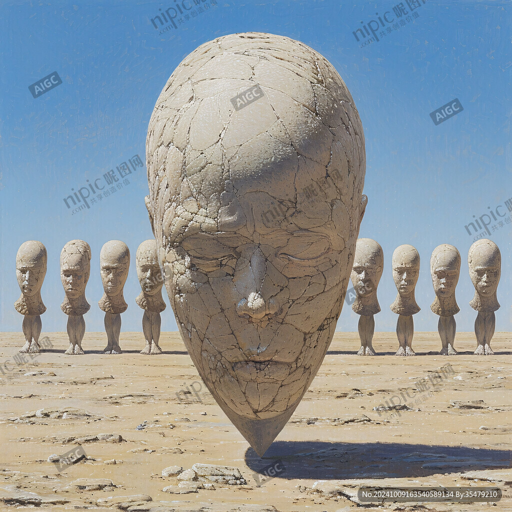巨型人头像
