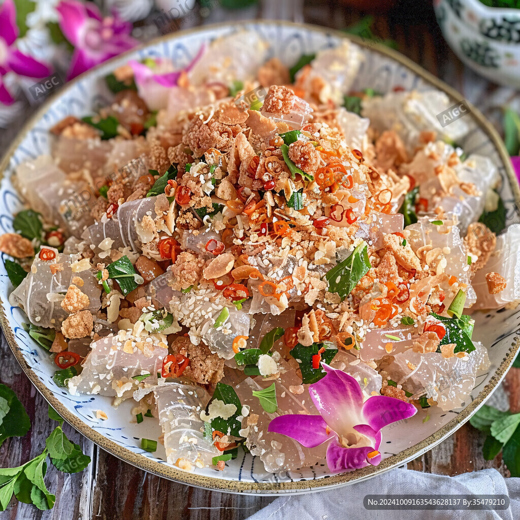 海蜇裙边老醋海蜇花